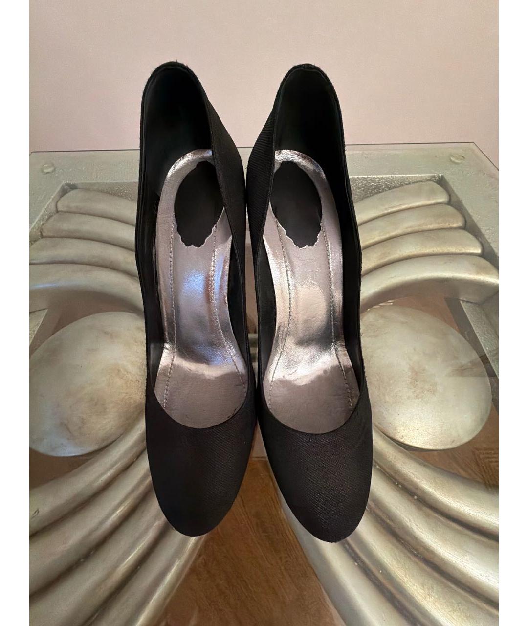 RENE CAOVILLA Черные текстильные туфли, фото 2