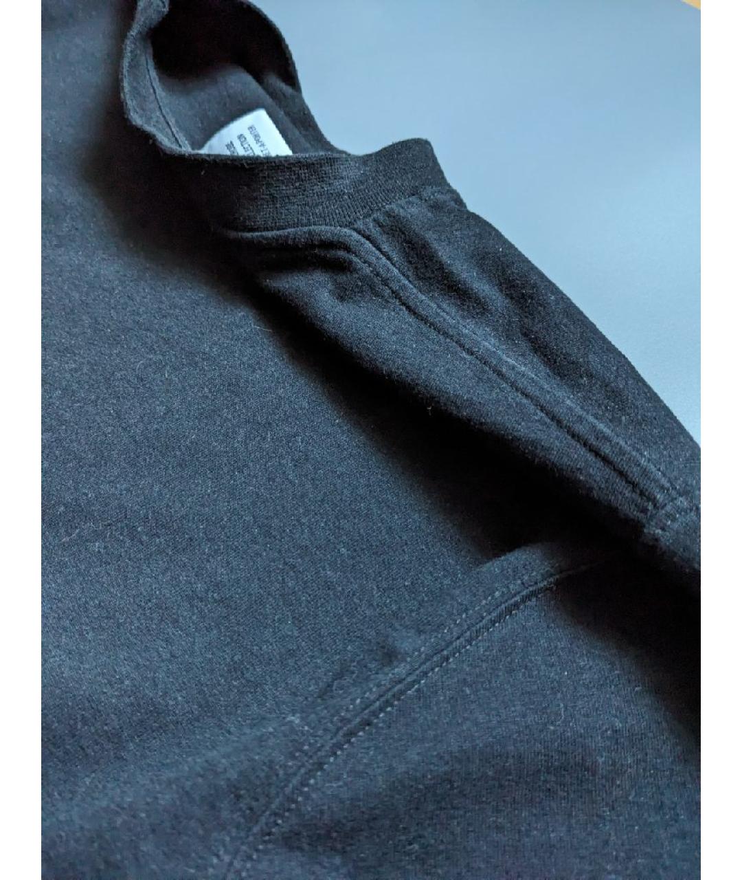 VETEMENTS Черная хлопковая футболка, фото 8