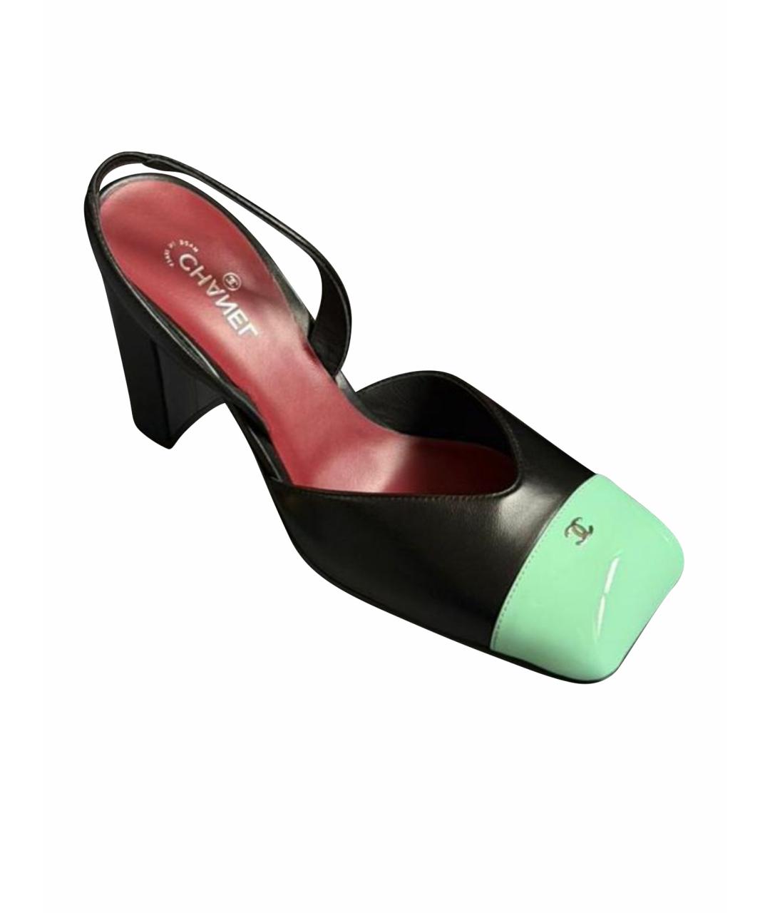 CHANEL Мульти кожаные туфли, фото 1