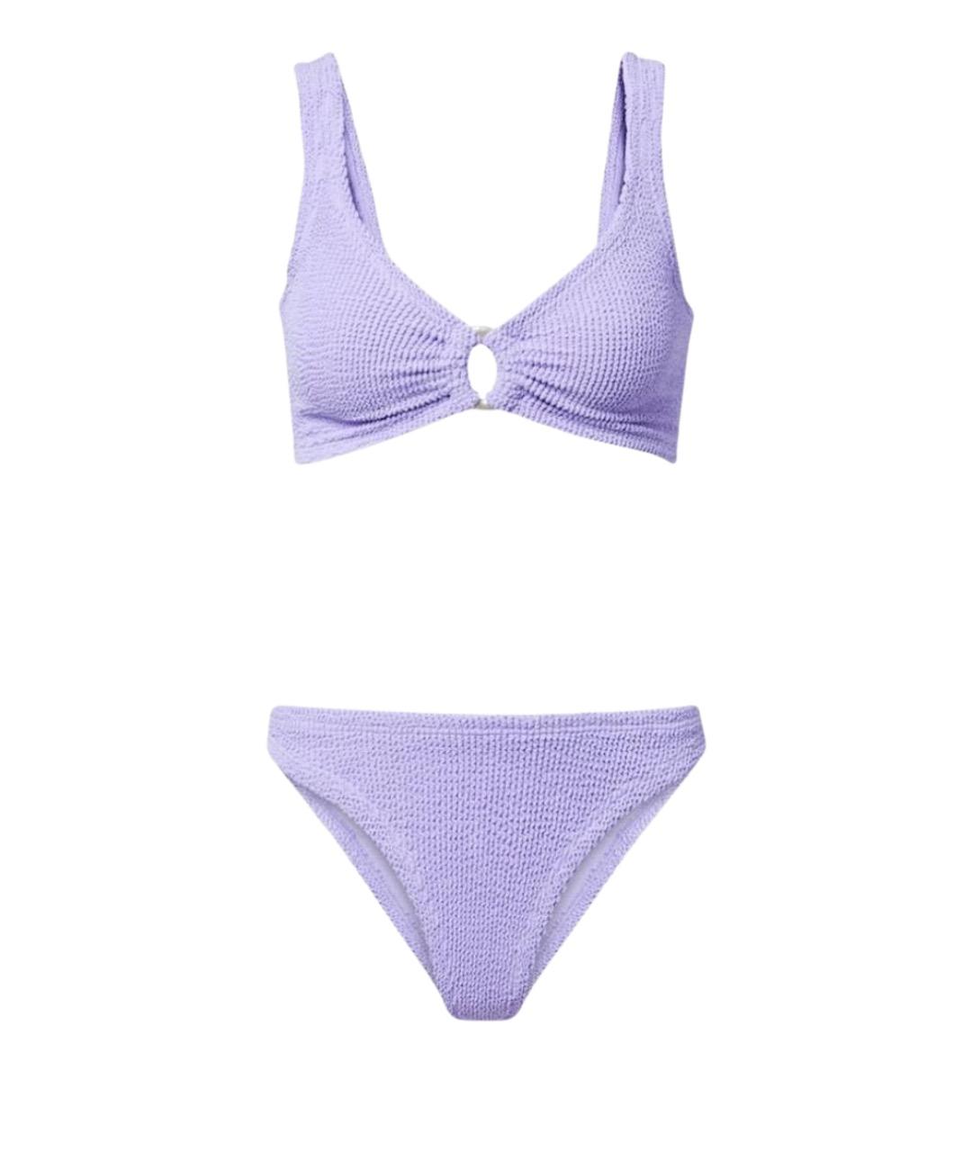 HUNZA G Фиолетовый полиамидовый купальник, фото 1