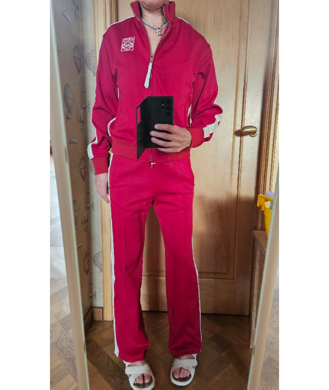 LOEWE Бордовый костюм с брюками, фото 4