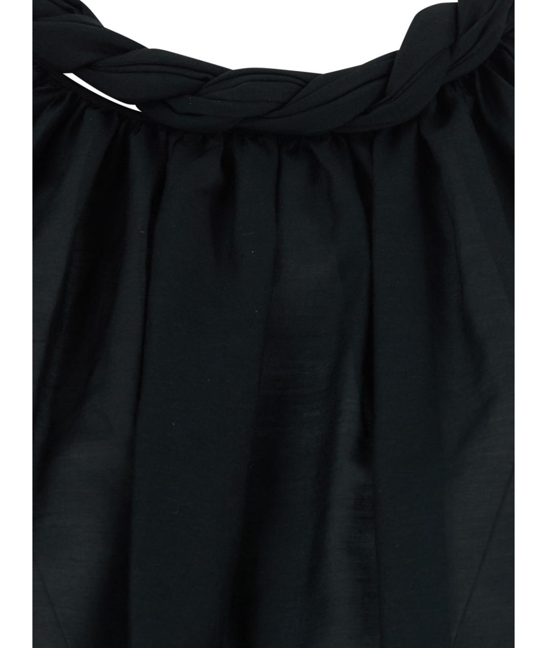 SEMICOUTURE Черная хлопковая блузы, фото 3