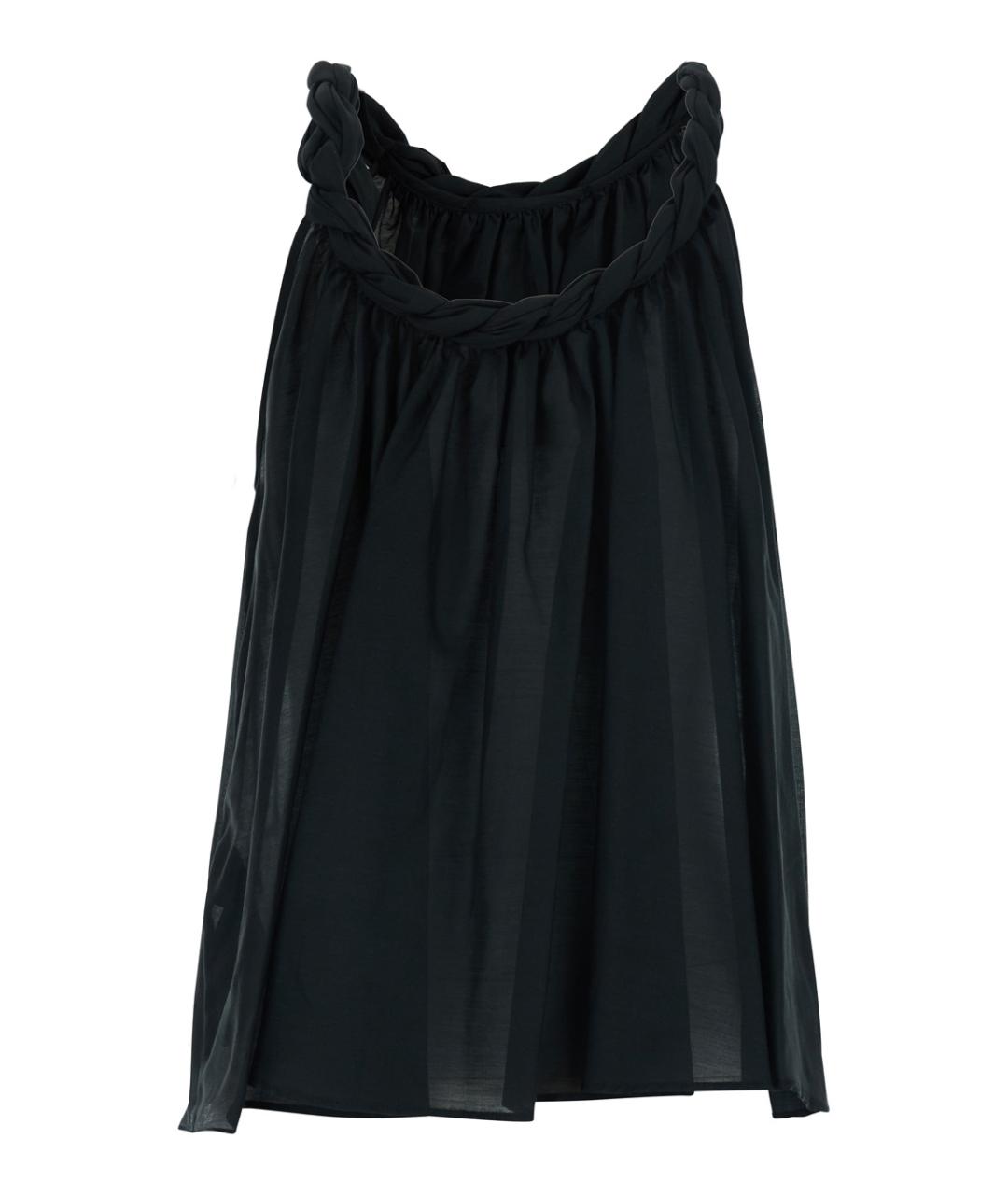 SEMICOUTURE Черная хлопковая блузы, фото 2