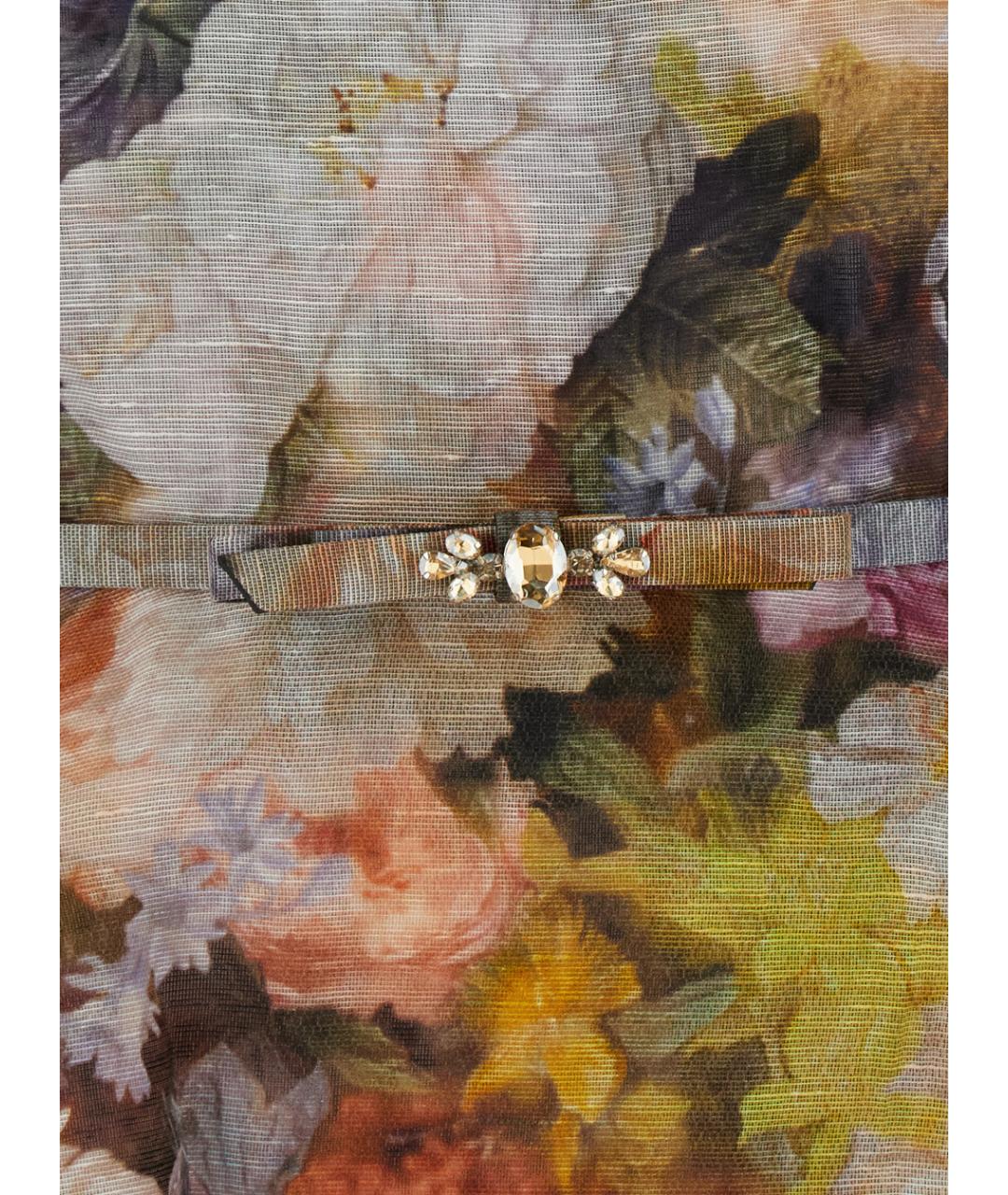 ZIMMERMANN Мульти льняное повседневное платье, фото 3