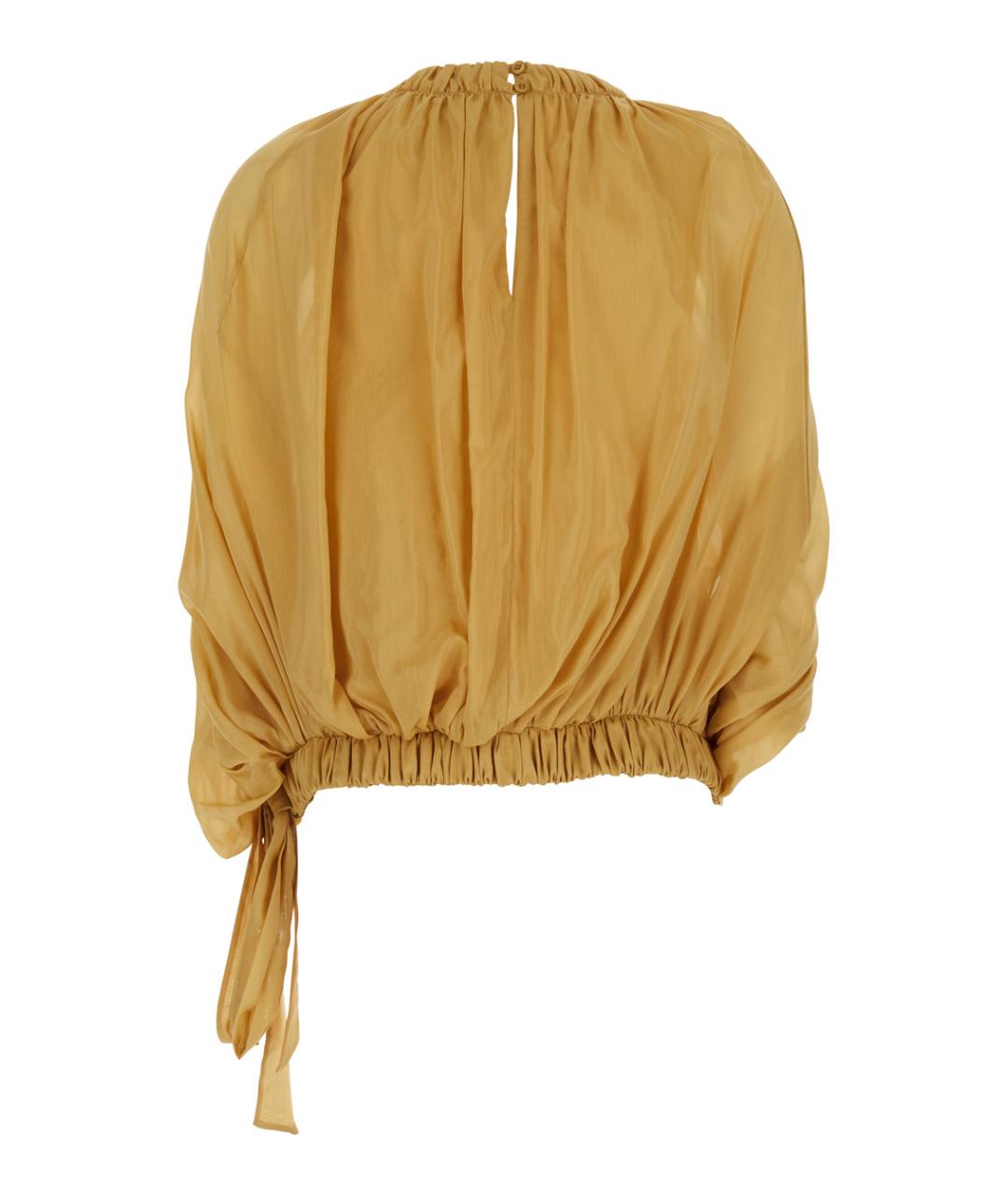 SEMICOUTURE Коричневая хлопковая блузы, фото 2