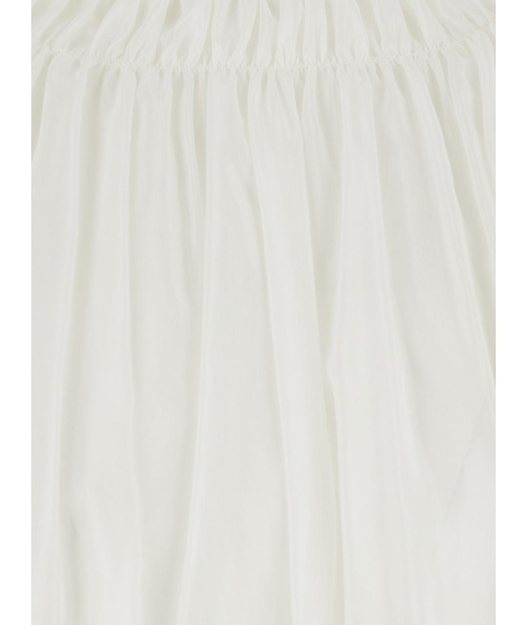 SEMICOUTURE Белая хлопковая блузы, фото 3