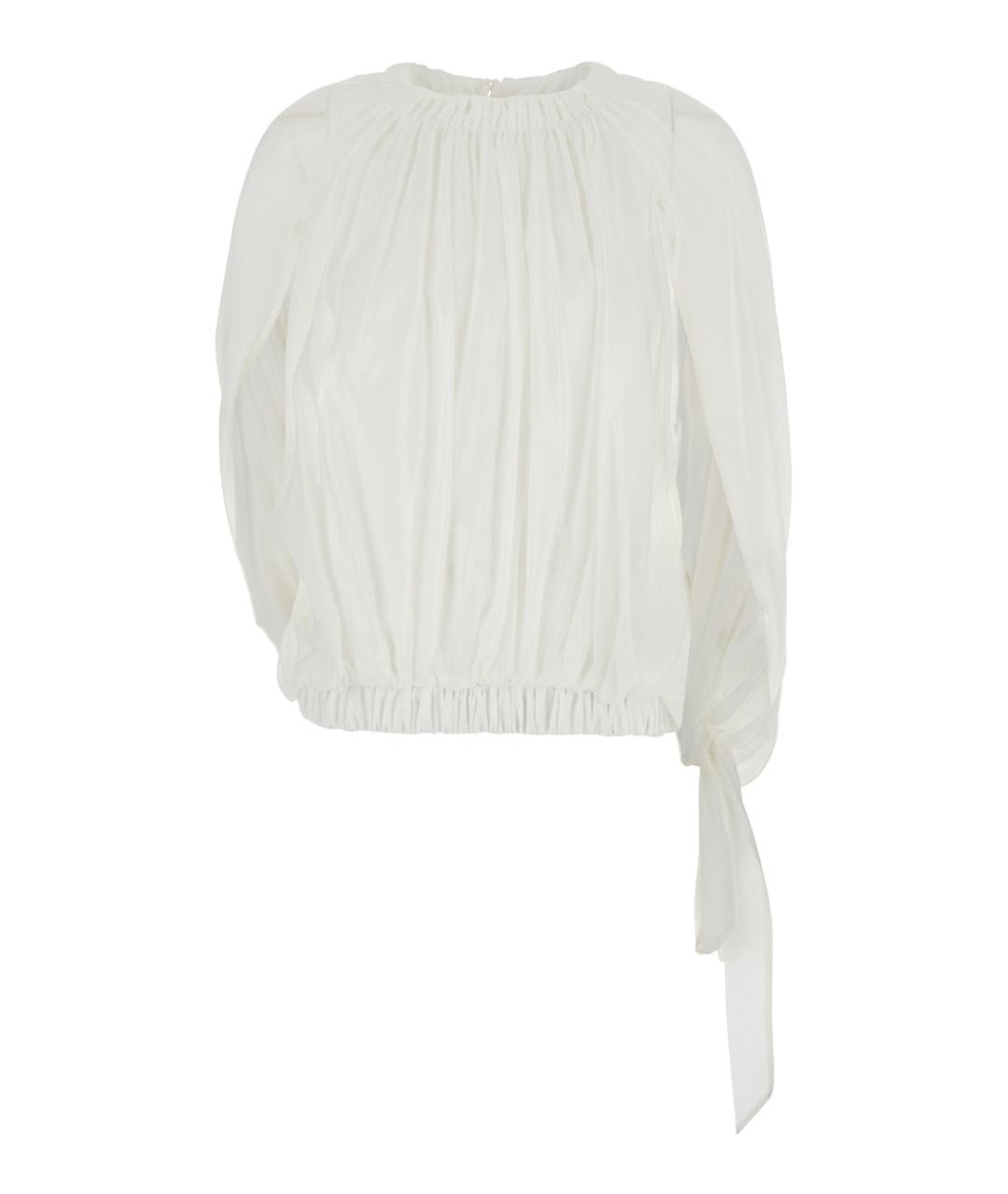 SEMICOUTURE Белая хлопковая блузы, фото 1