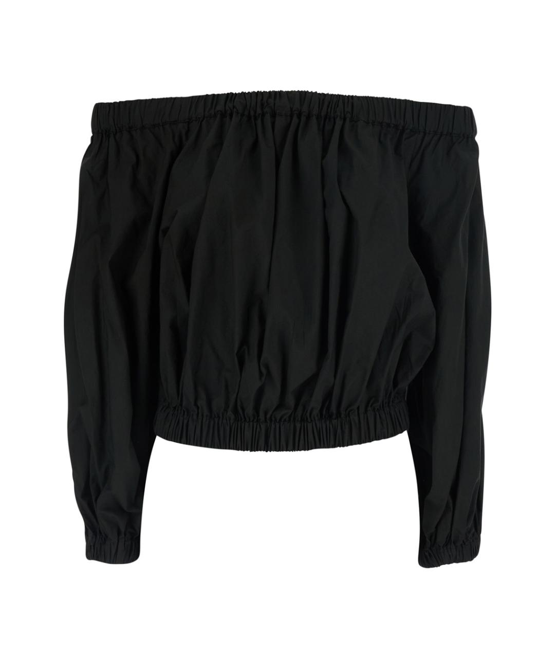 JUCCA Черная хлопковая блузы, фото 1