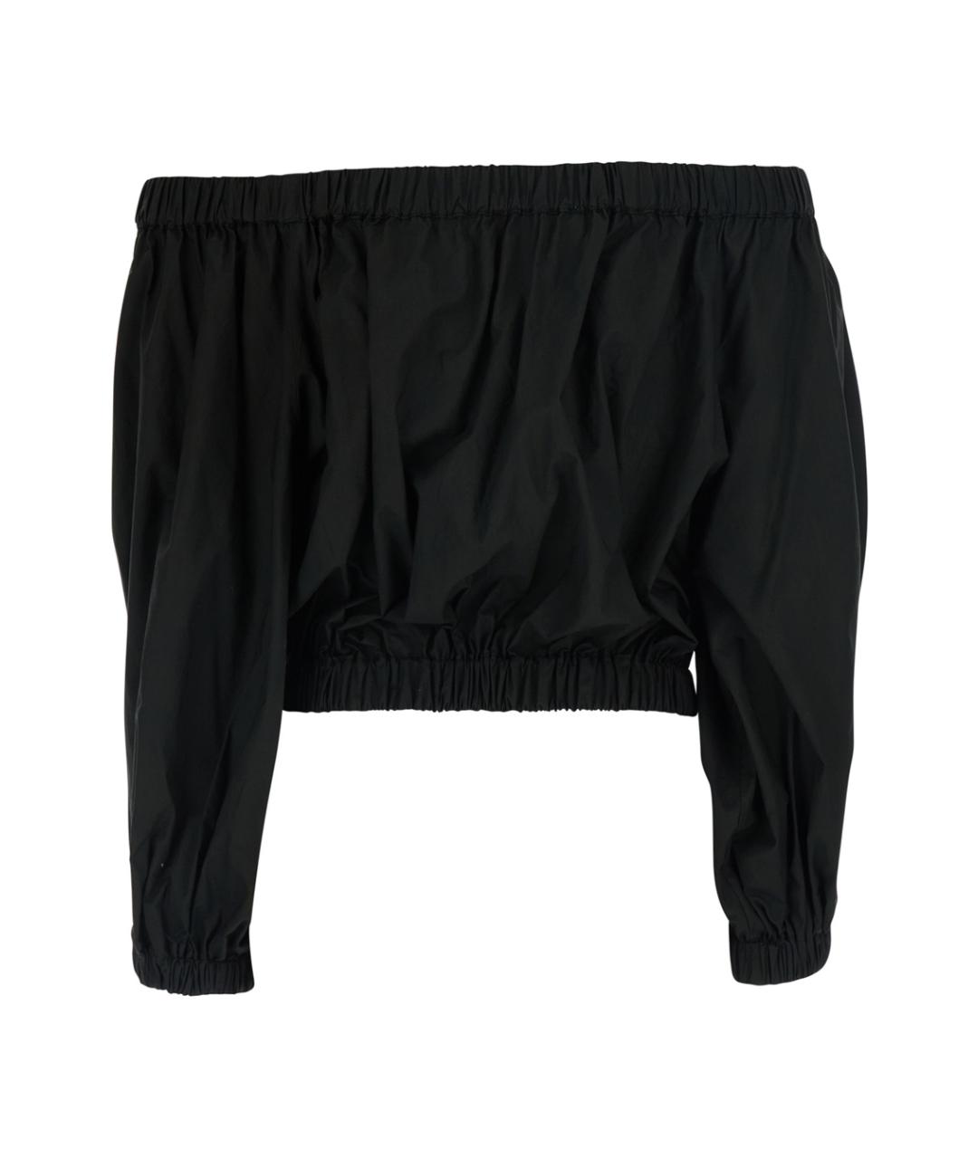 JUCCA Черная хлопковая блузы, фото 2