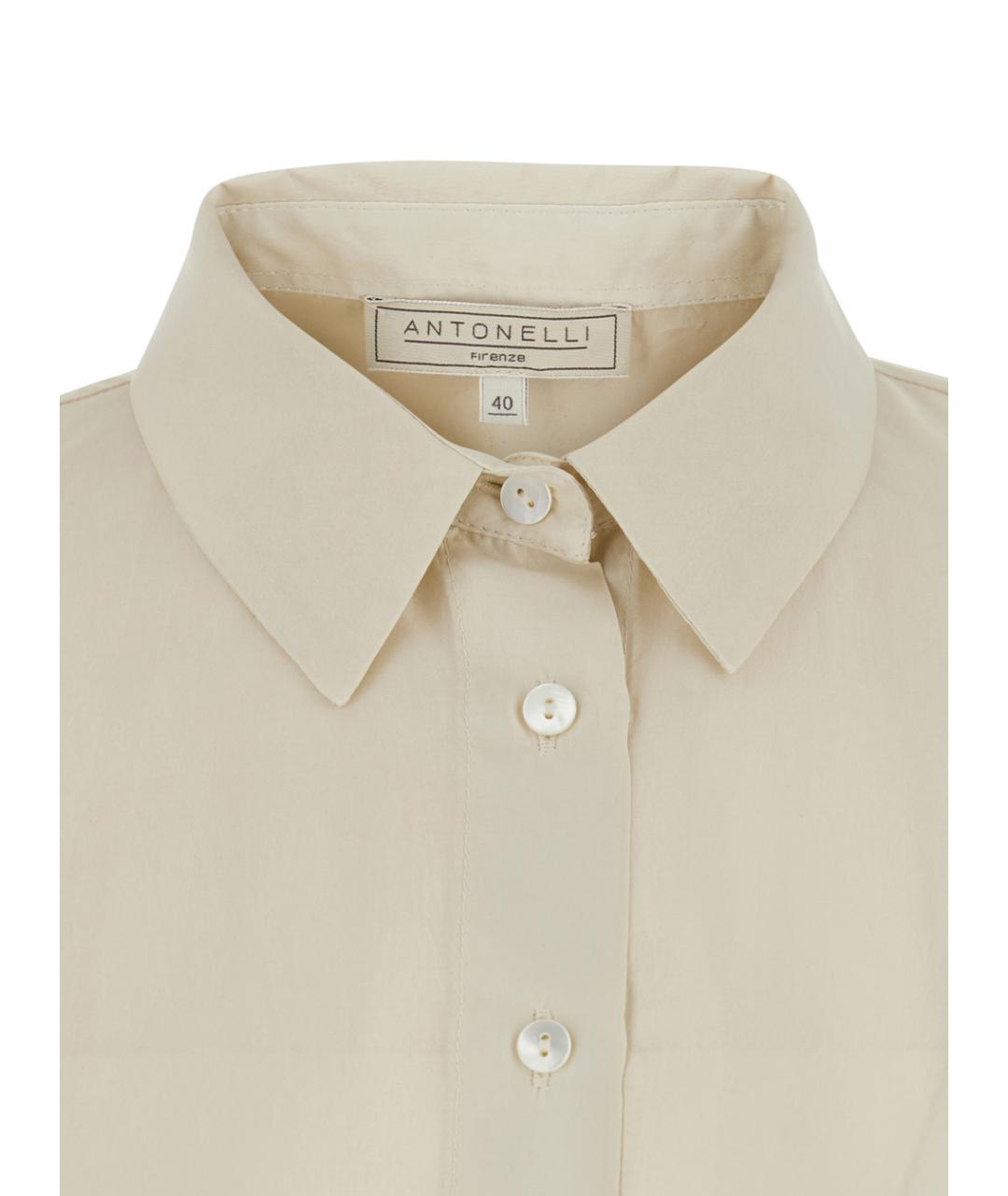 ANTONELLI Белая шелковая рубашка, фото 3