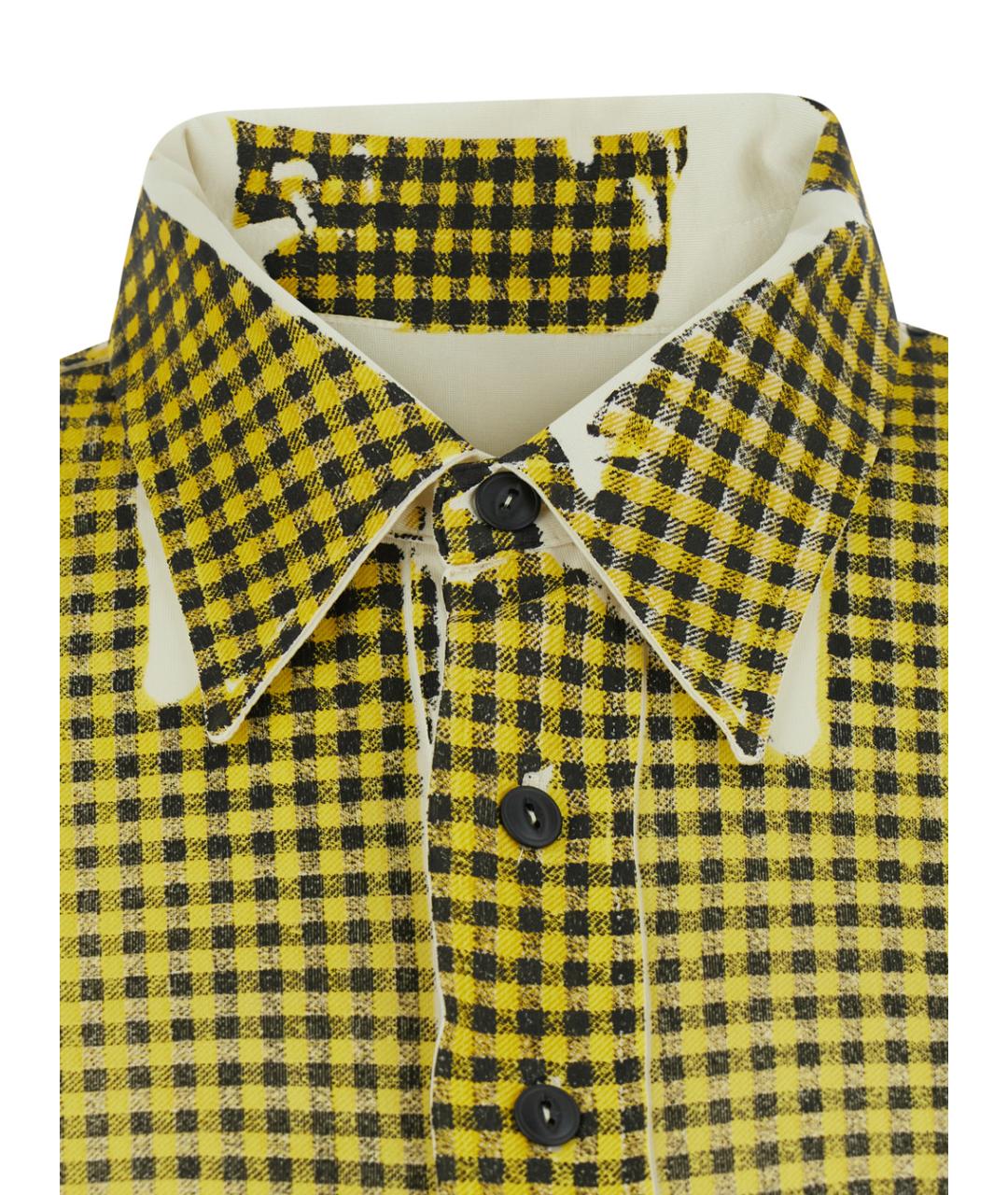 MAISON MARGIELA Желтая вискозная футболка, фото 3