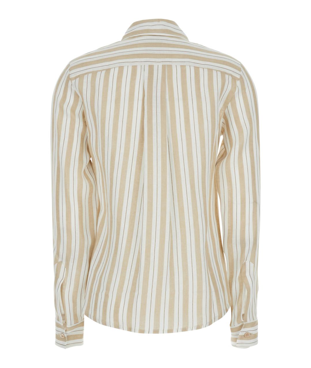 SEMICOUTURE Бежевая льняная рубашка, фото 2