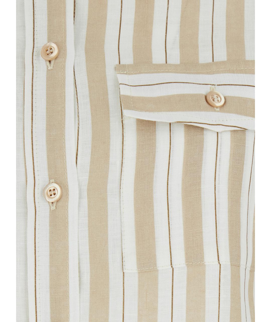 SEMICOUTURE Бежевая льняная рубашка, фото 3