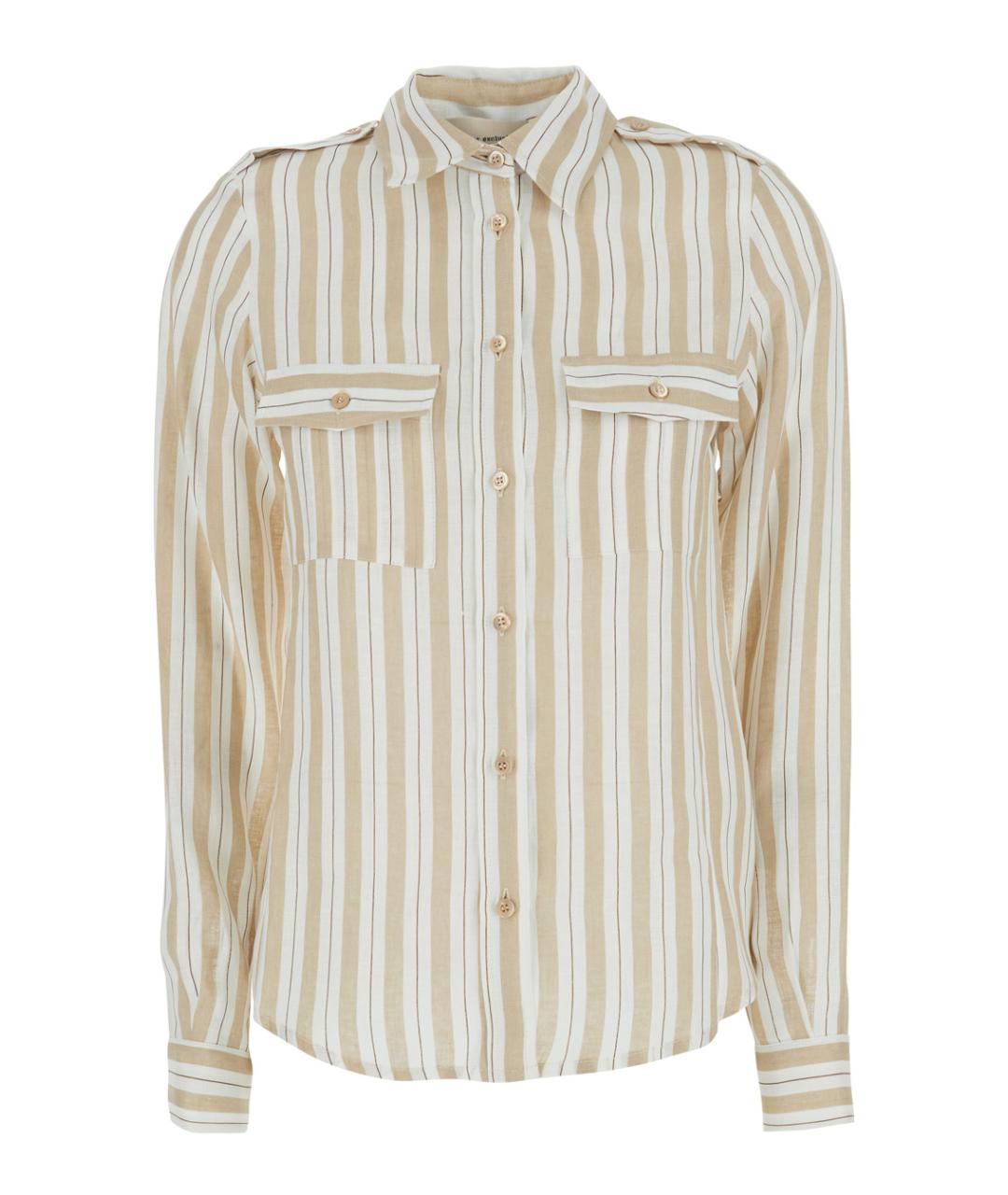 SEMICOUTURE Бежевая льняная рубашка, фото 1