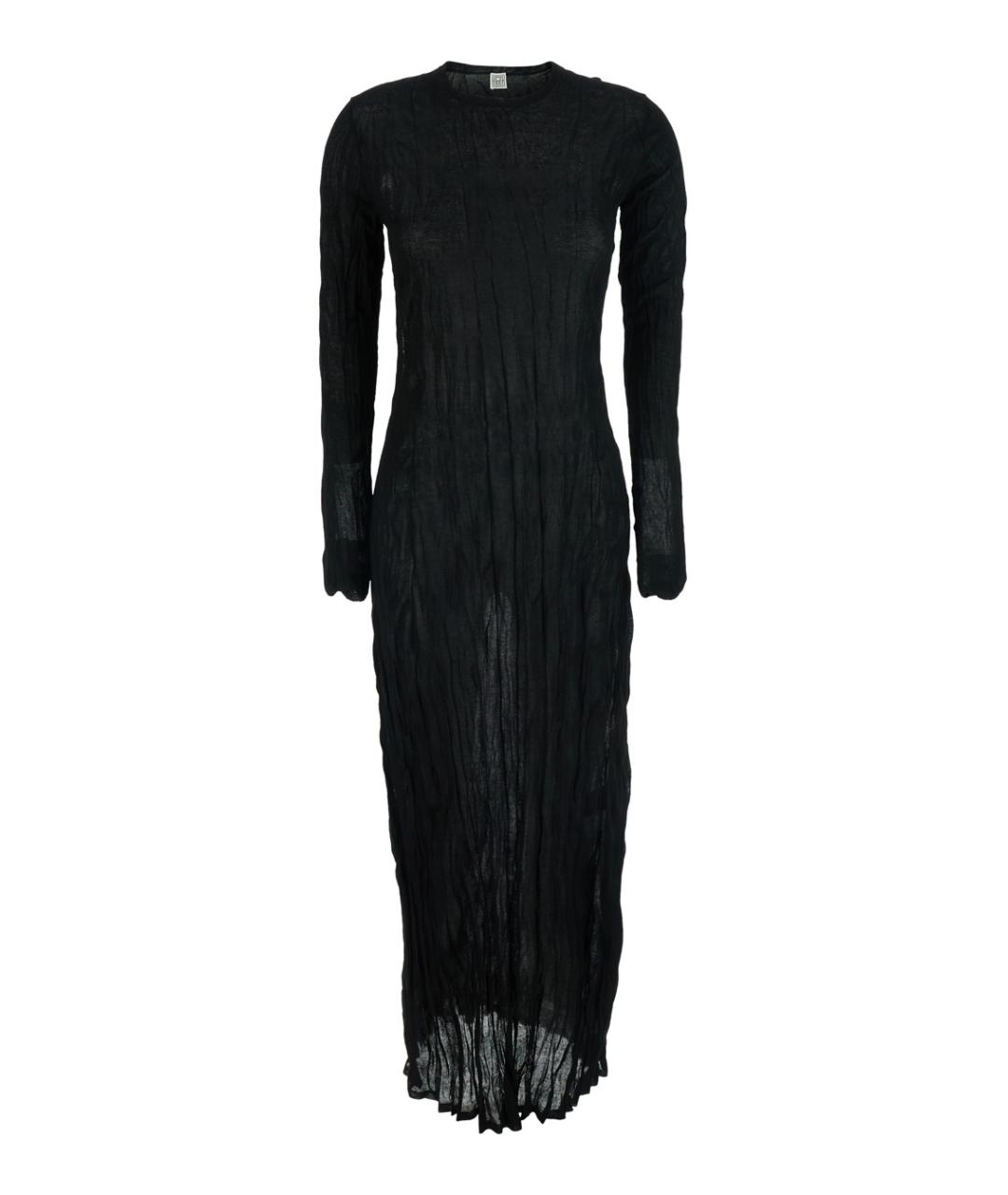 TOTEME Черное вискозное повседневное платье, фото 1