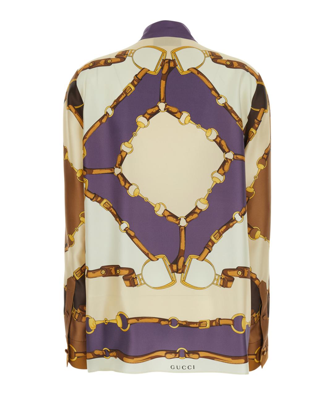GUCCI Мульти шелковая рубашка, фото 2