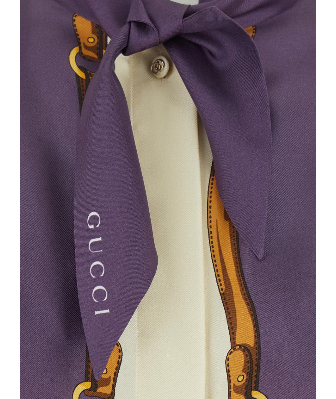 GUCCI Мульти шелковая рубашка, фото 3