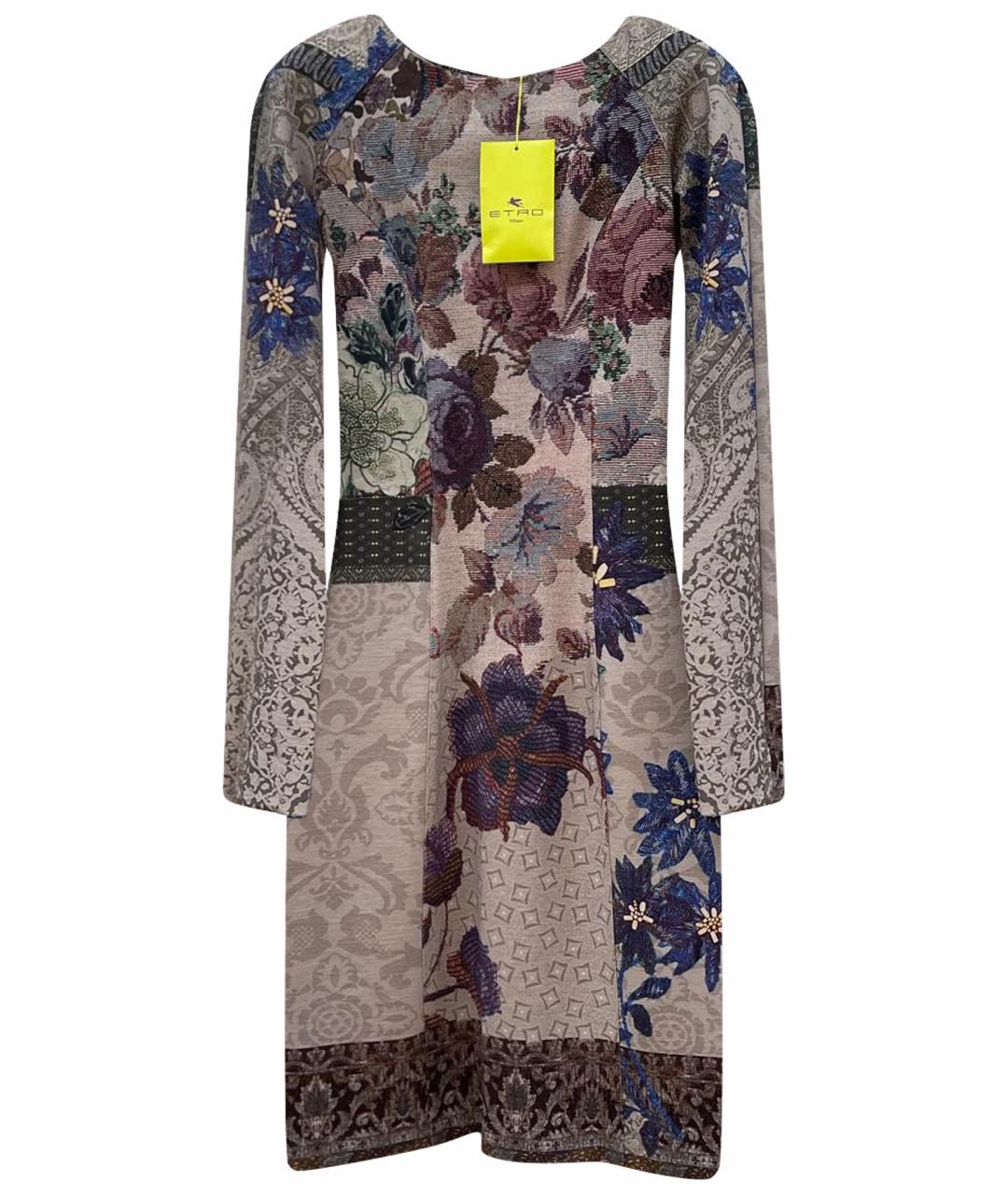 ETRO Мульти шерстяное повседневное платье, фото 1