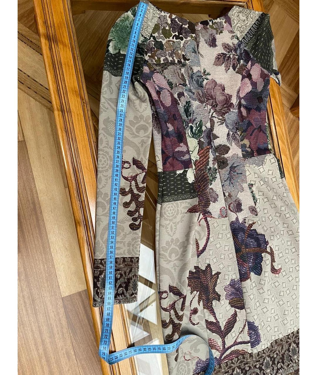 ETRO Мульти шерстяное повседневное платье, фото 4