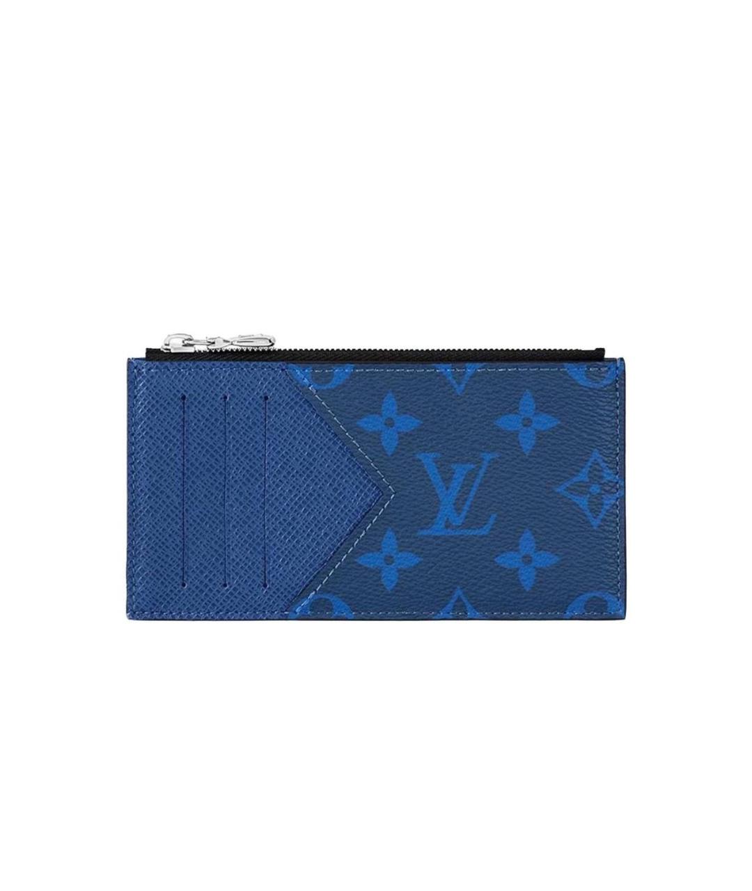 LOUIS VUITTON Темно-синий кожаный кардхолдер, фото 1