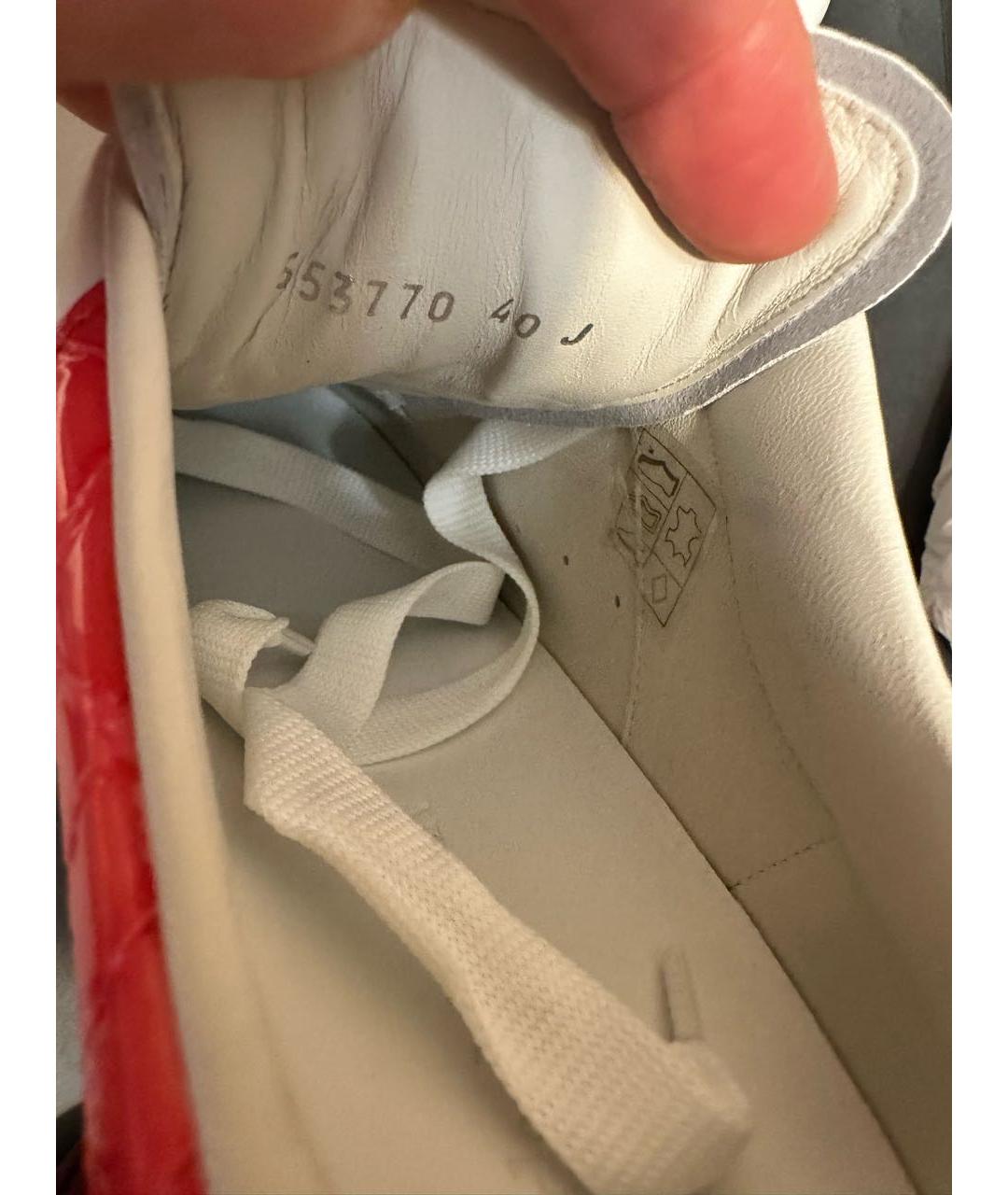 ALEXANDER MCQUEEN Белые кожаные кроссовки, фото 8