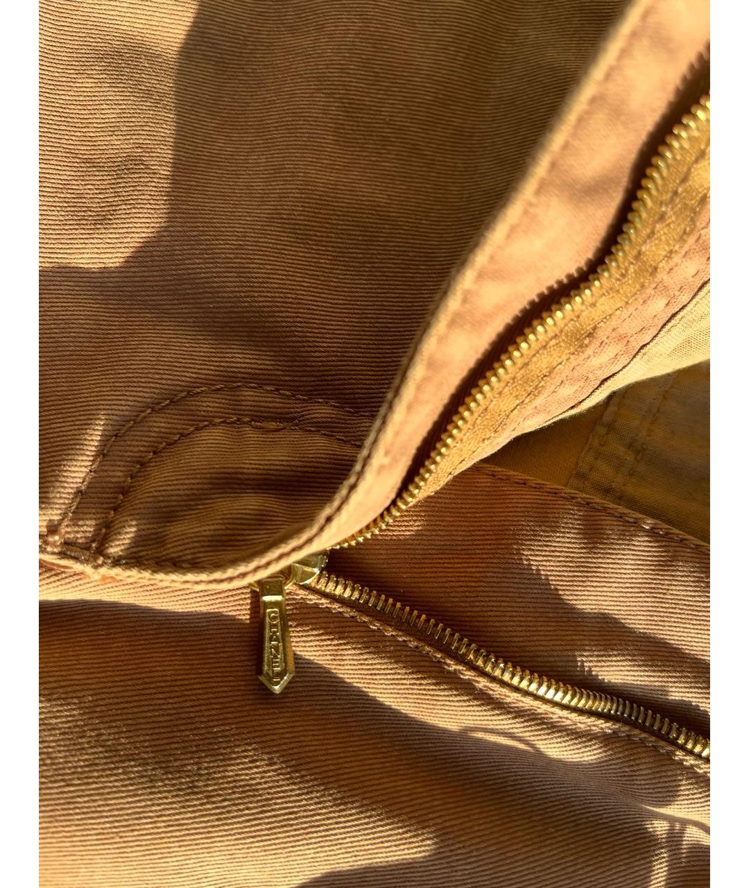 CHANEL Горчичные хлопковые джинсы клеш, фото 4