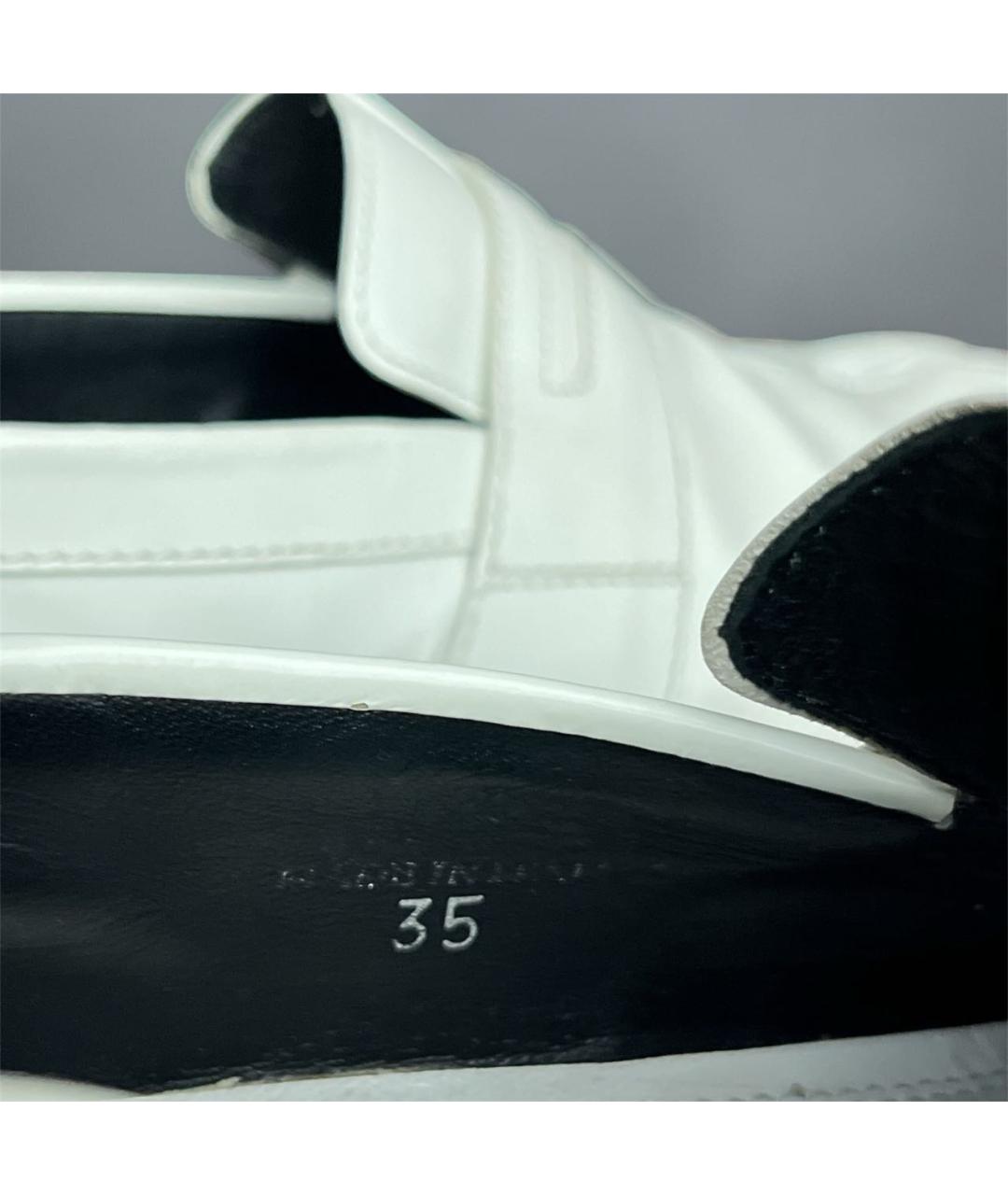 MAISON MARGIELA Белые лоферы из лакированной кожи, фото 8