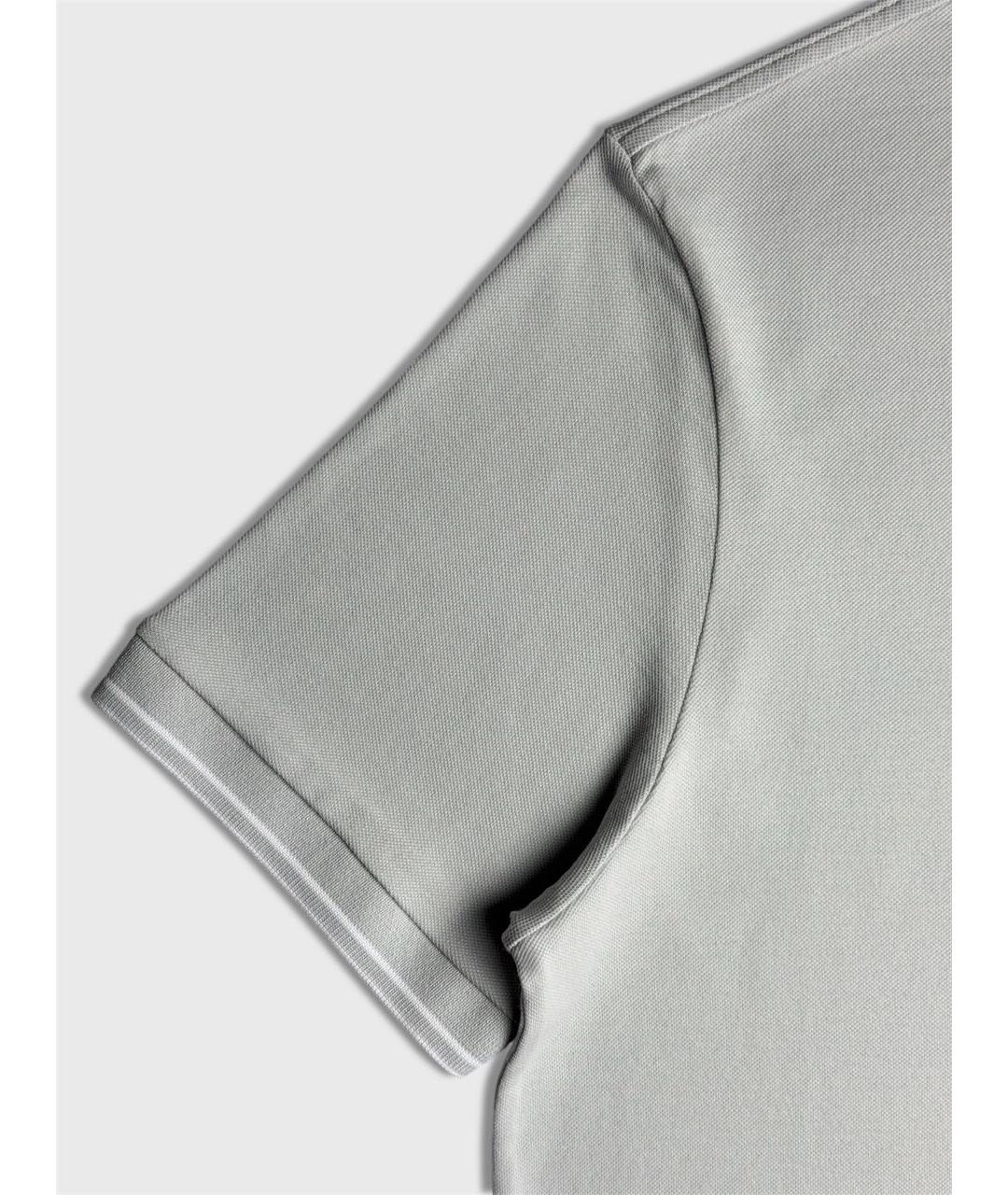 STONE ISLAND Голубое хлопковое поло с коротким рукавом, фото 5