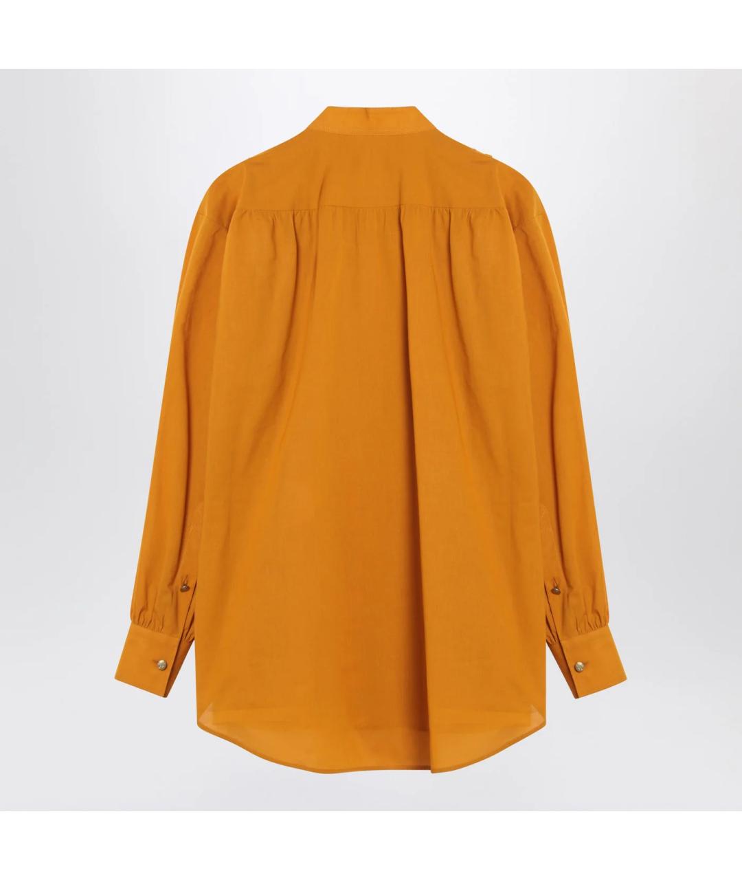 VALENTINO Горчичная хлопковая рубашка, фото 2