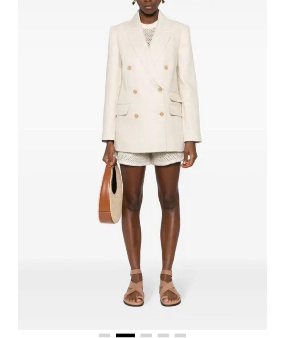 ZIMMERMANN Бежевый льняной жакет/пиджак, фото 7