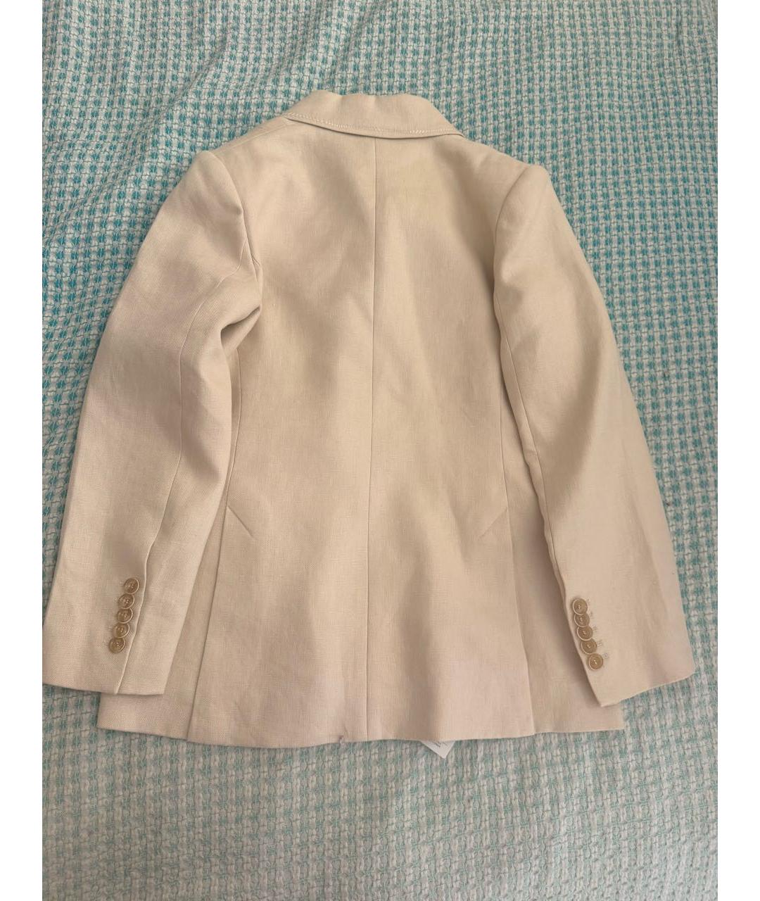 ZIMMERMANN Бежевый льняной жакет/пиджак, фото 6