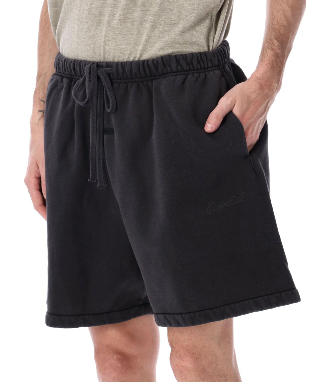 FEAR OF GOD ESSENTIALS Черные хлопковые шорты, фото 3