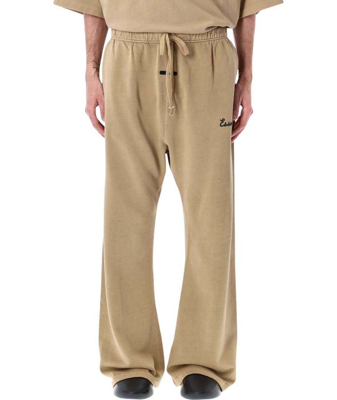 FEAR OF GOD ESSENTIALS Бежевые хлопковые повседневные брюки, фото 1