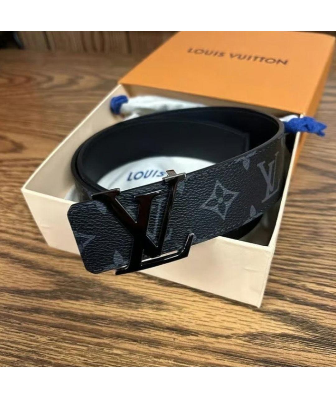 LOUIS VUITTON Черный ремень, фото 5