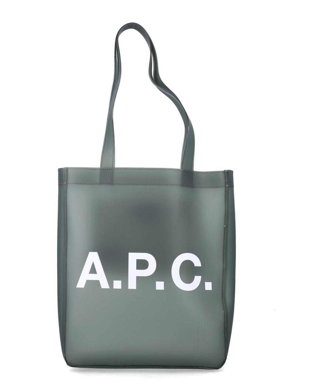 A.P.C. Хаки сумка тоут, фото 1