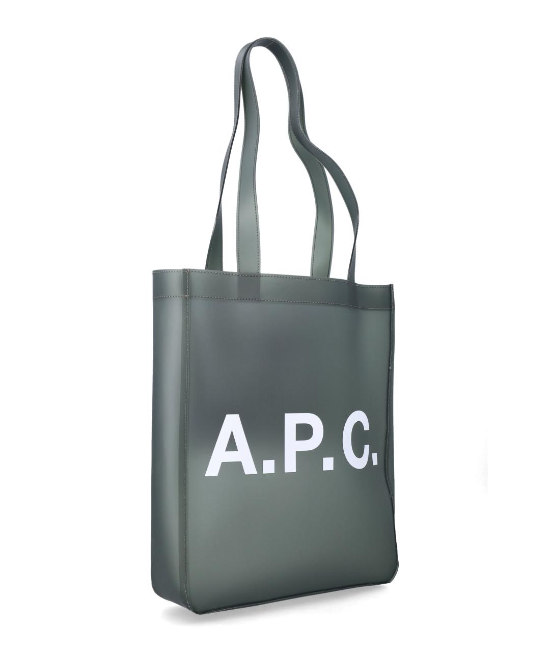 A.P.C. Хаки сумка тоут, фото 2