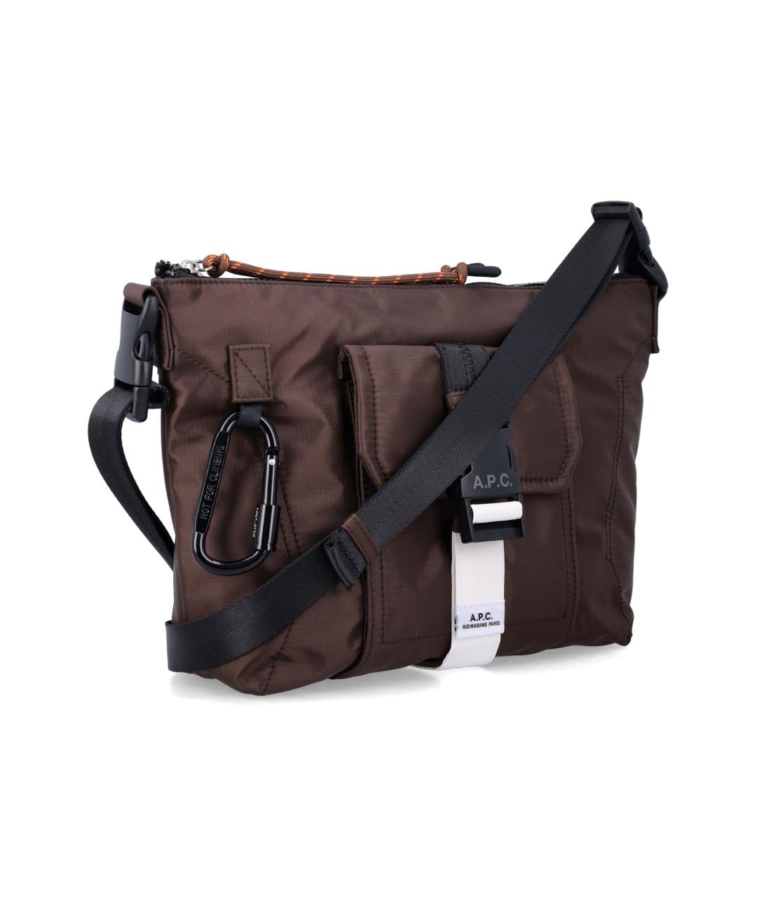 A.P.C. Коричневая сумка на плечо, фото 2