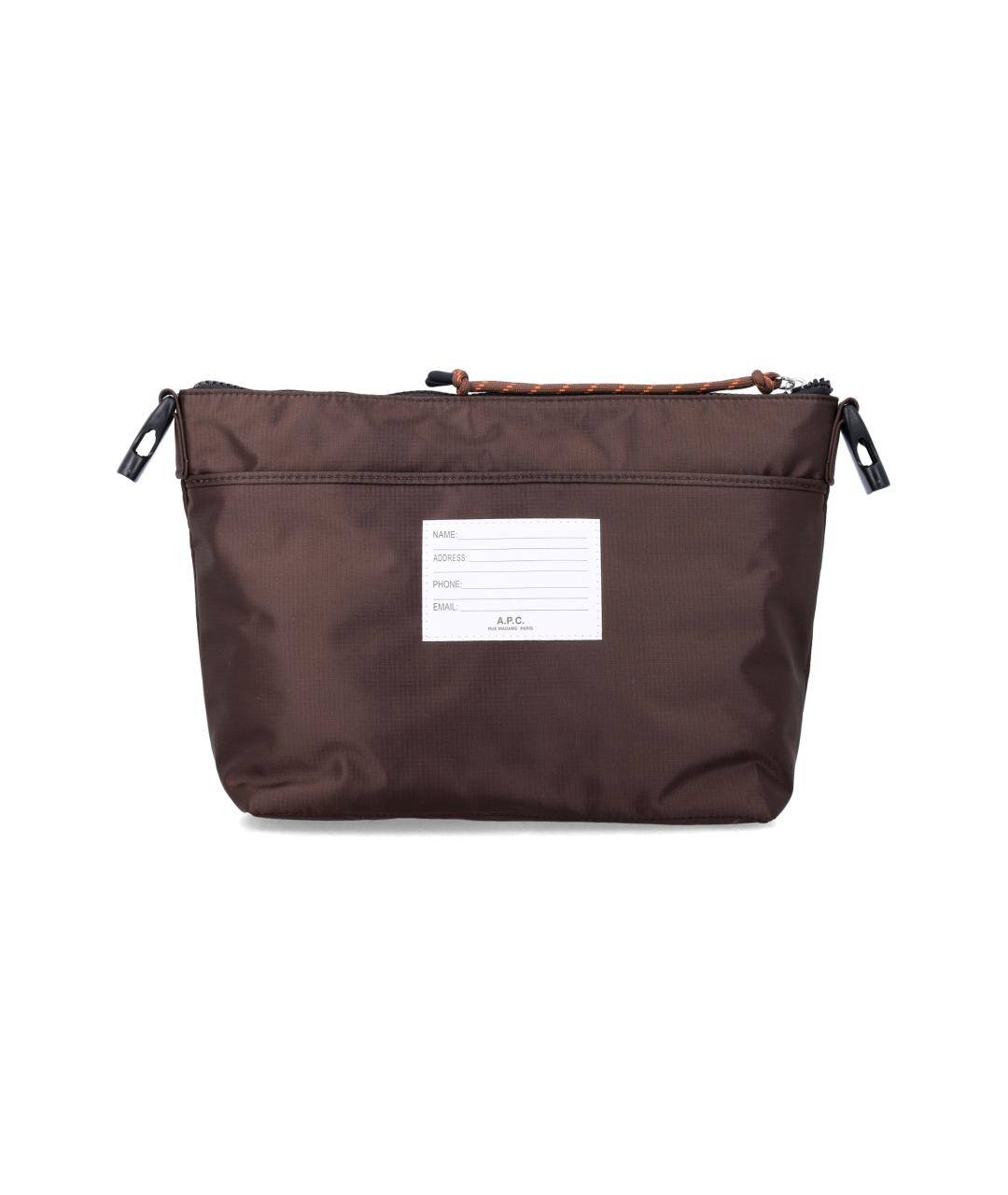 A.P.C. Коричневая сумка на плечо, фото 3