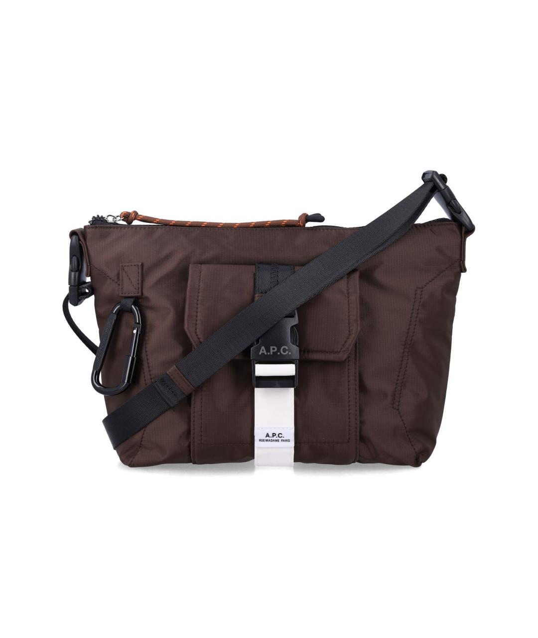 A.P.C. Коричневая сумка на плечо, фото 1