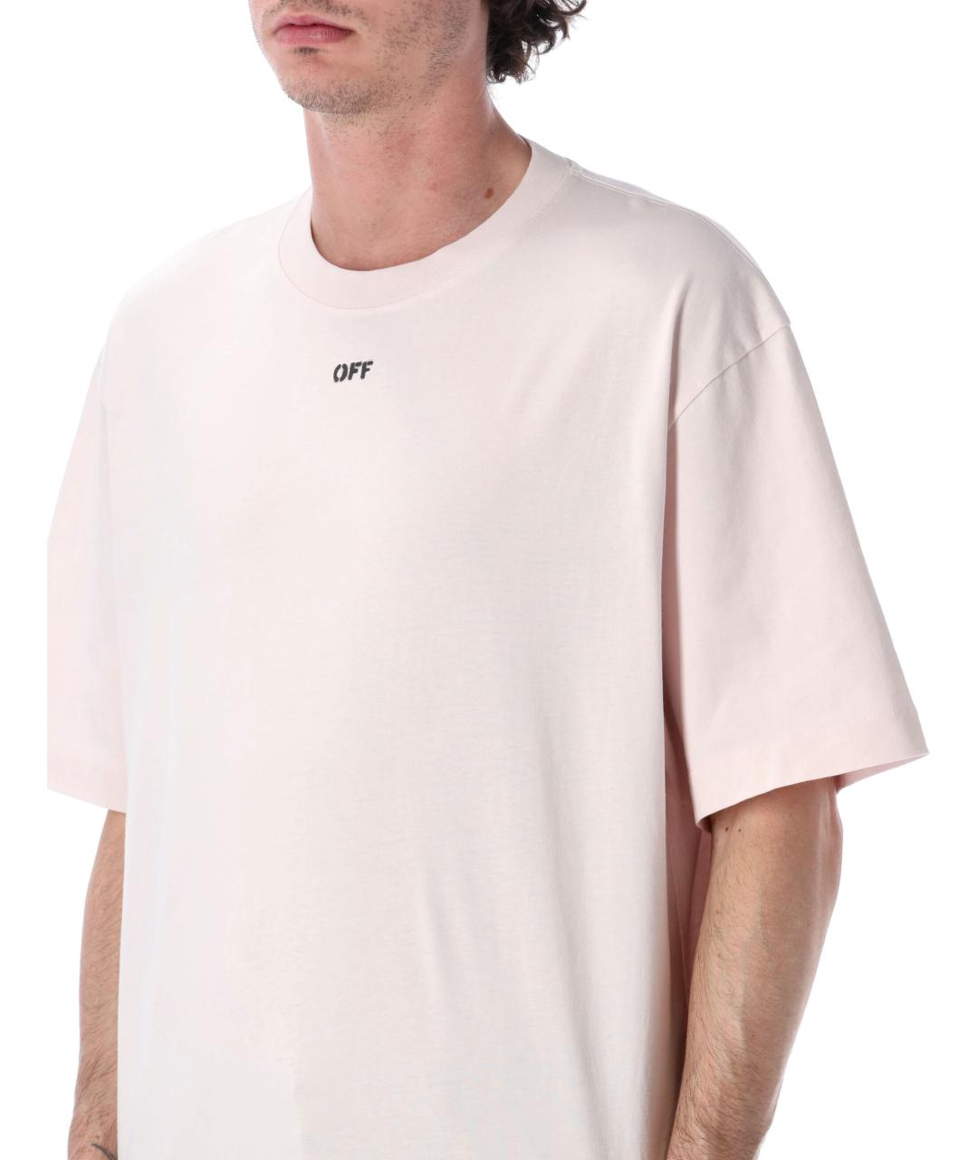 OFF-WHITE Хлопковая футболка, фото 3