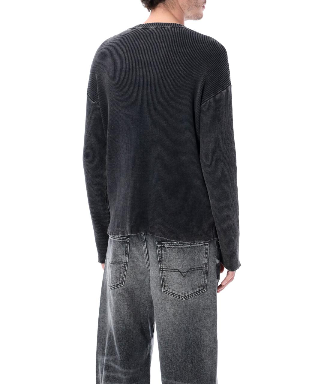 DIESEL Черный хлопковый джемпер / свитер, фото 2