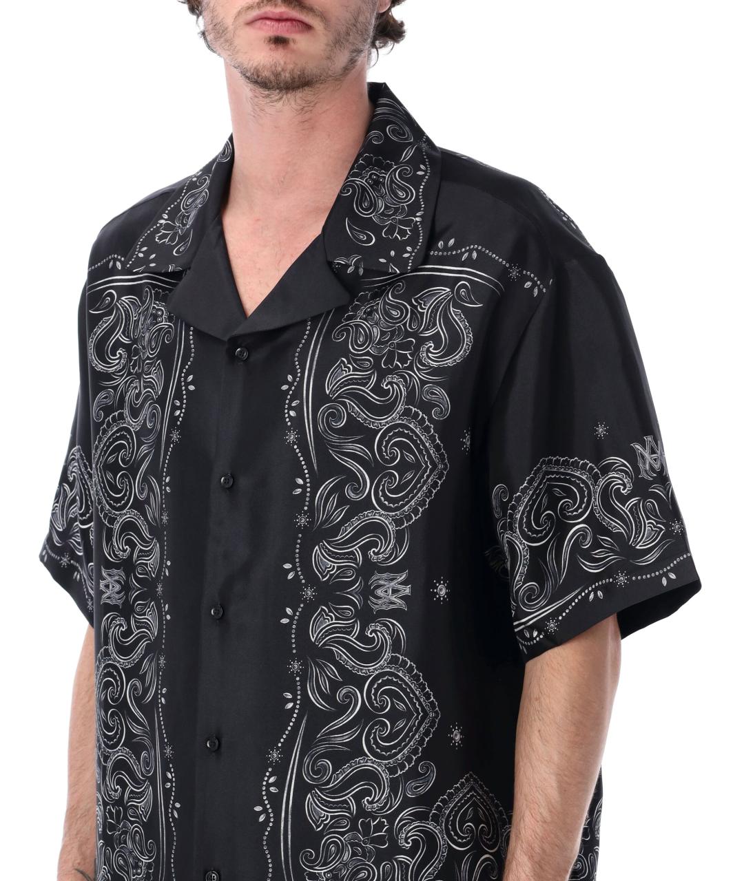 AMIRI Черная шелковая кэжуал рубашка, фото 3