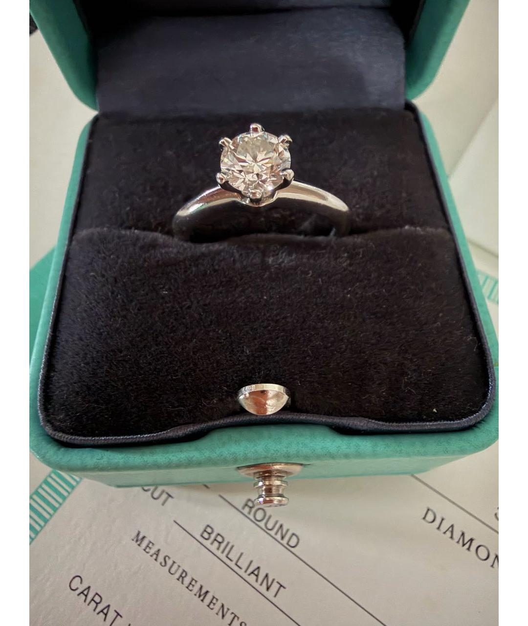 TIFFANY&CO Серебряное платиновое кольцо, фото 8