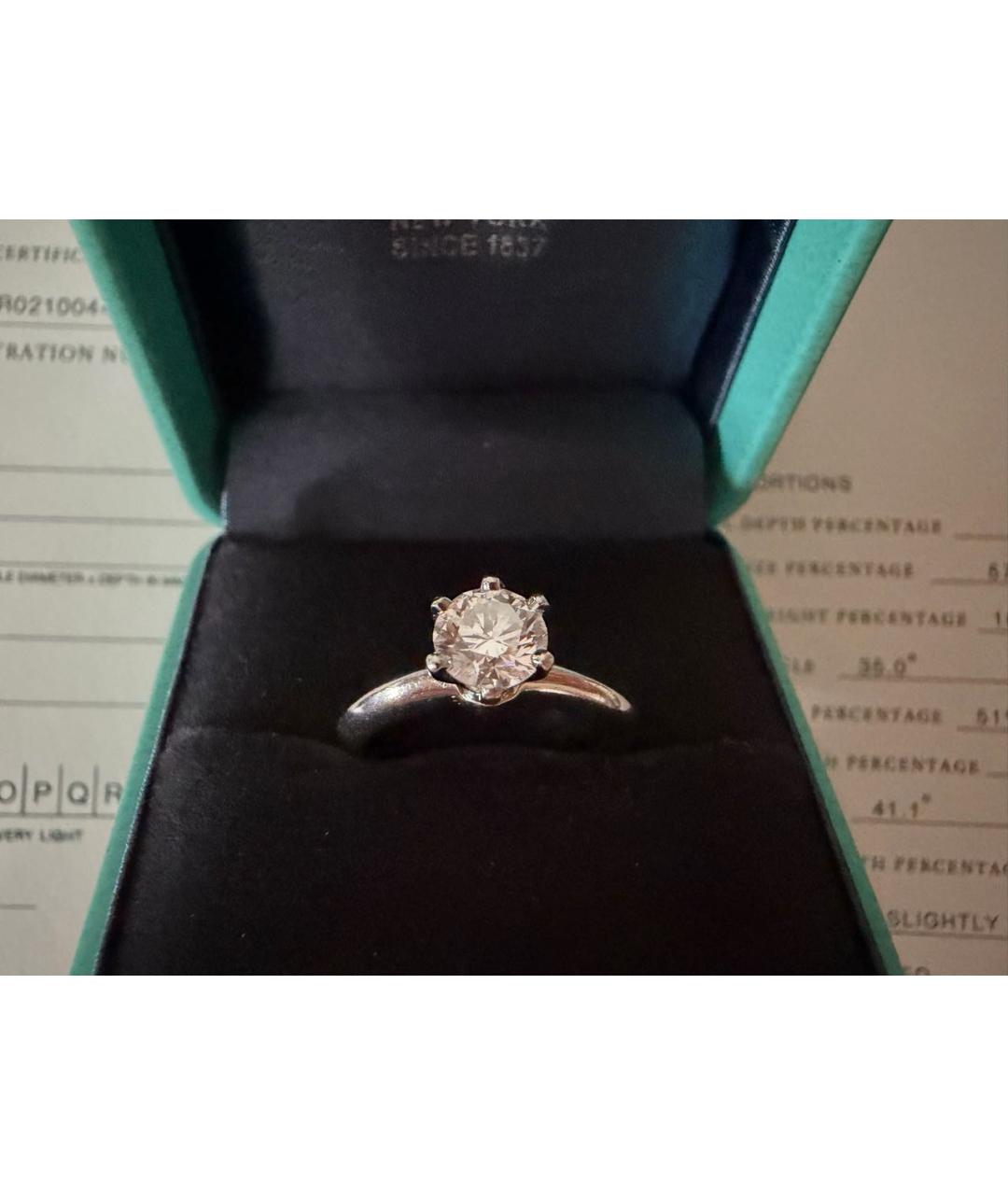 TIFFANY&CO Серебряное платиновое кольцо, фото 5