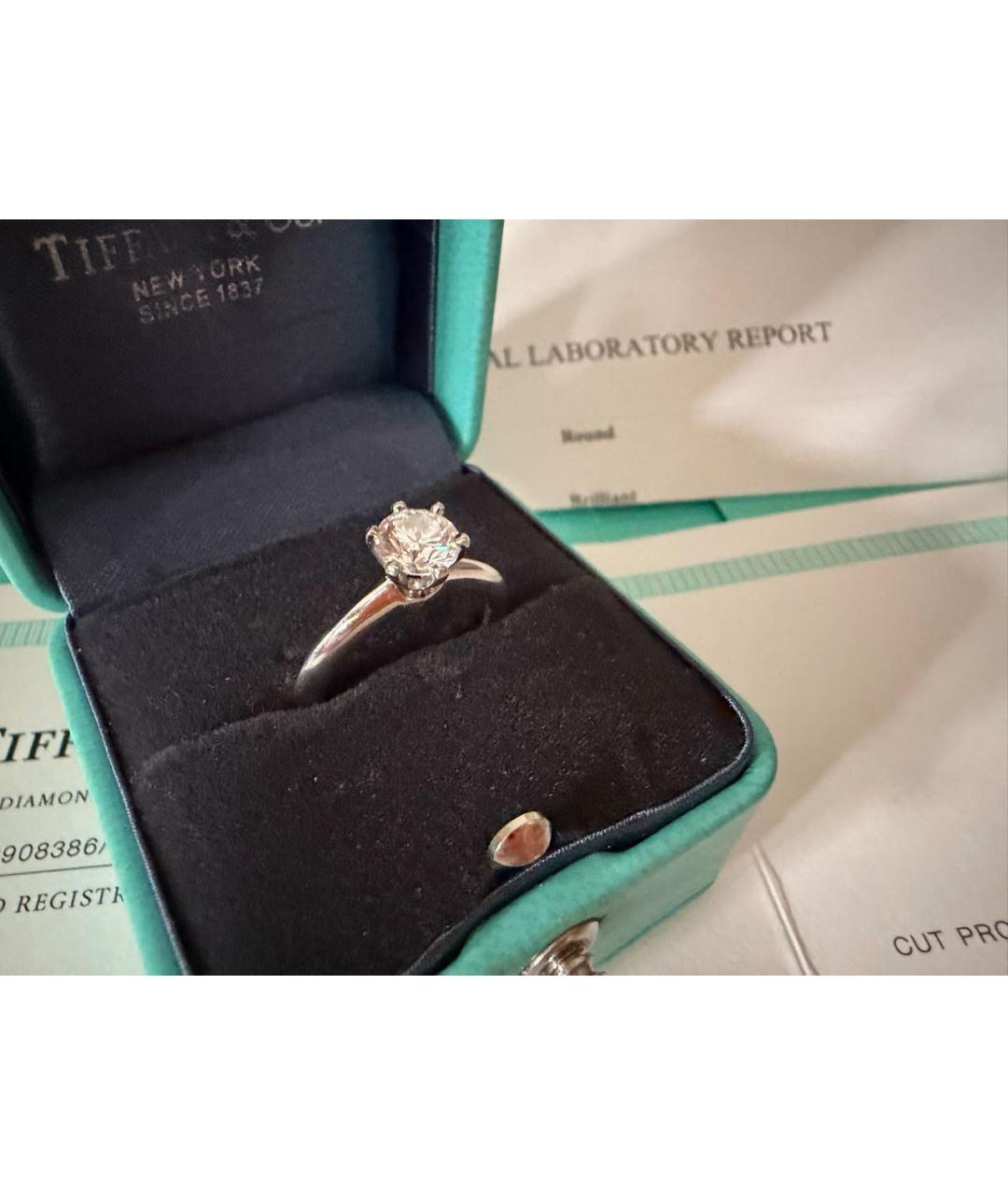 TIFFANY&CO Серебряное платиновое кольцо, фото 7