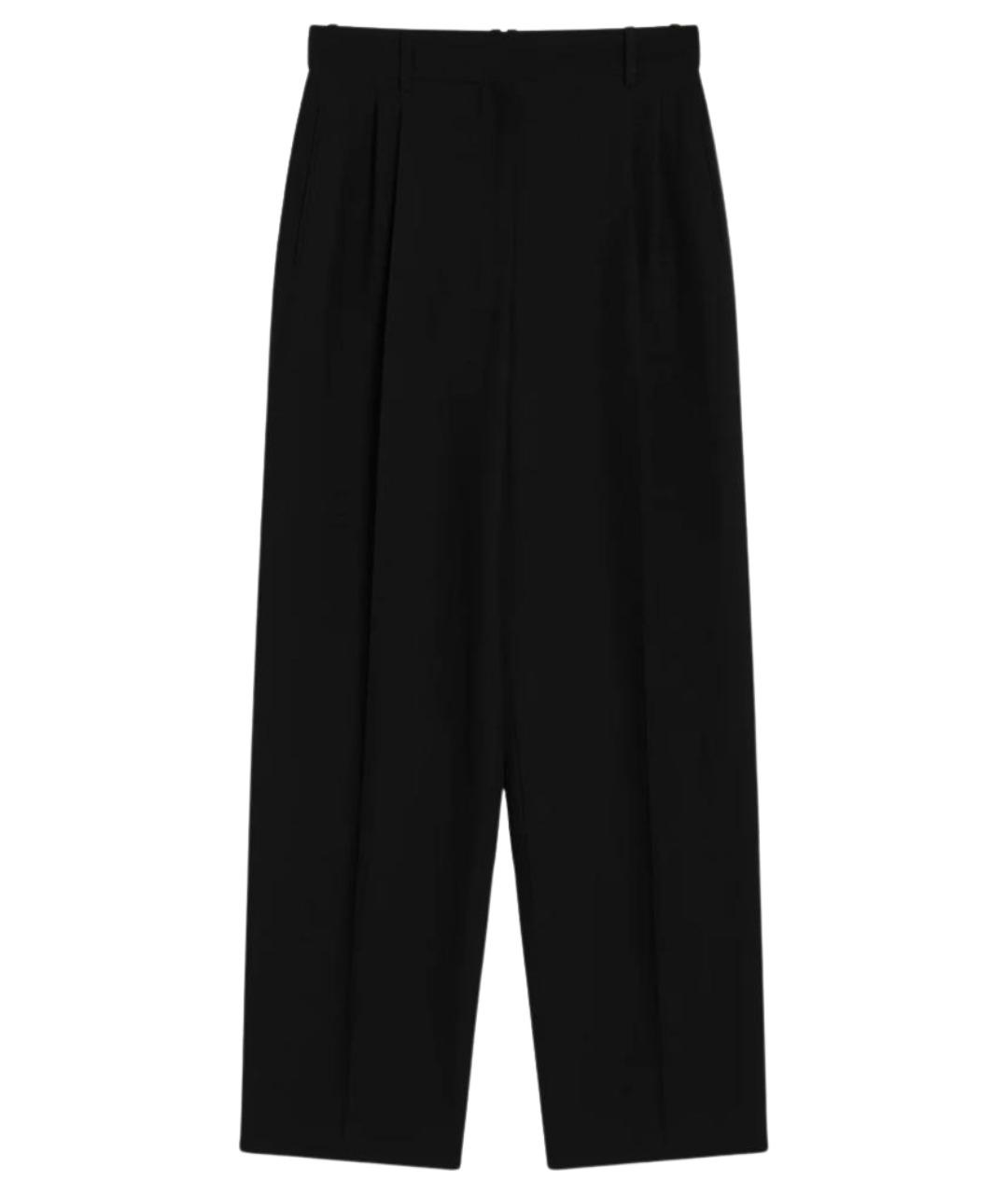 THE ROW Черные шерстяные брюки широкие, фото 1