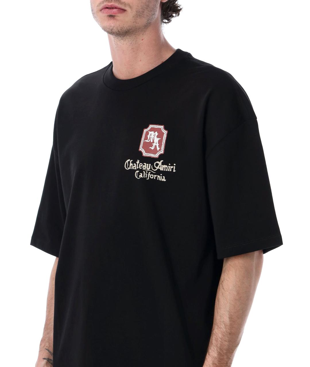 AMIRI Черная хлопковая футболка, фото 3