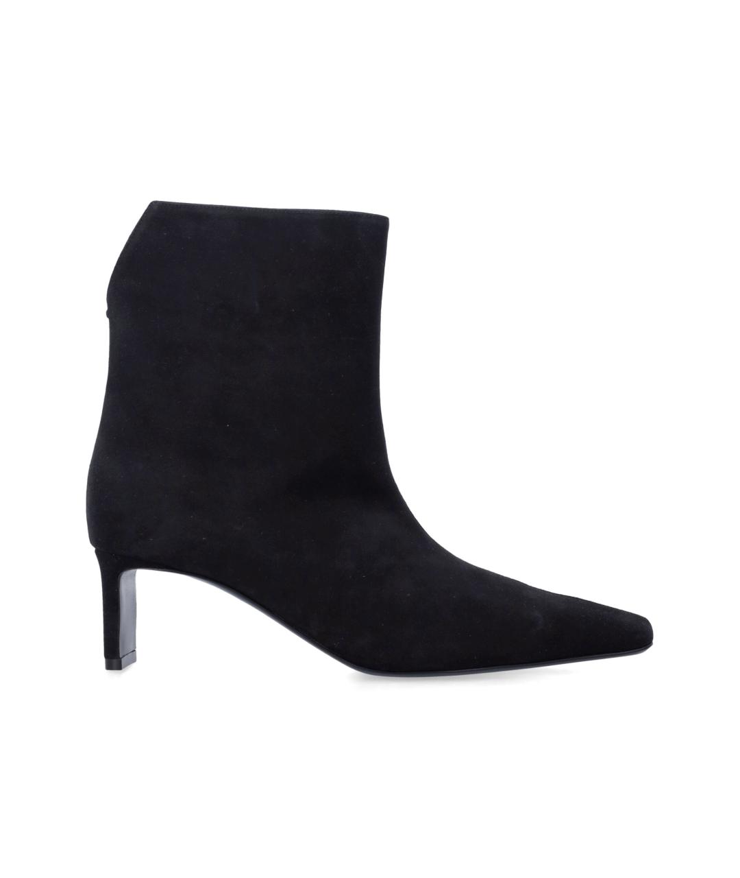 KHAITE Черные кожаные ботинки, фото 1