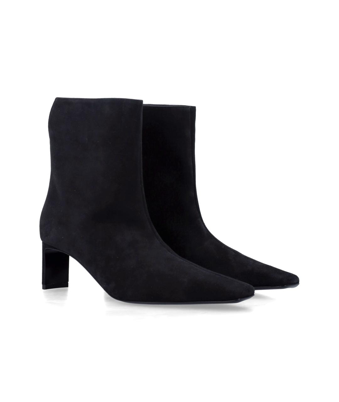 KHAITE Черные кожаные ботинки, фото 2