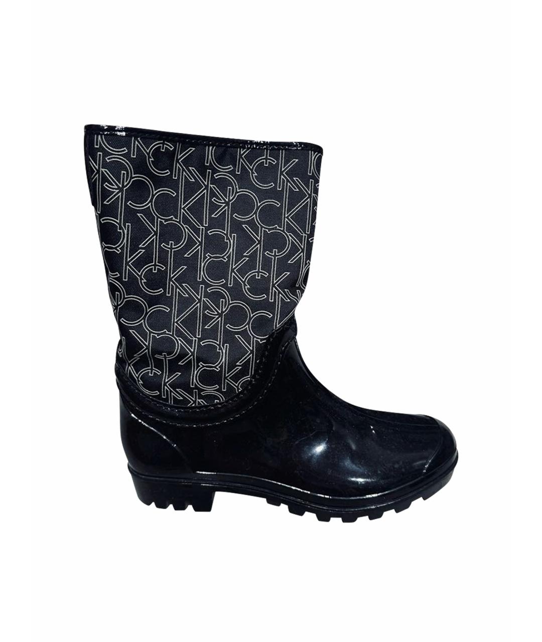 CALVIN KLEIN Черные резиновые сапоги, фото 1